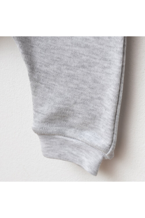 Erkek Bebek Animal Nakışlı % 100 Pamuk Sweatshirt Pantolon 2  li Alt Üst Bebek Takımı 3 Ay-24 Ay