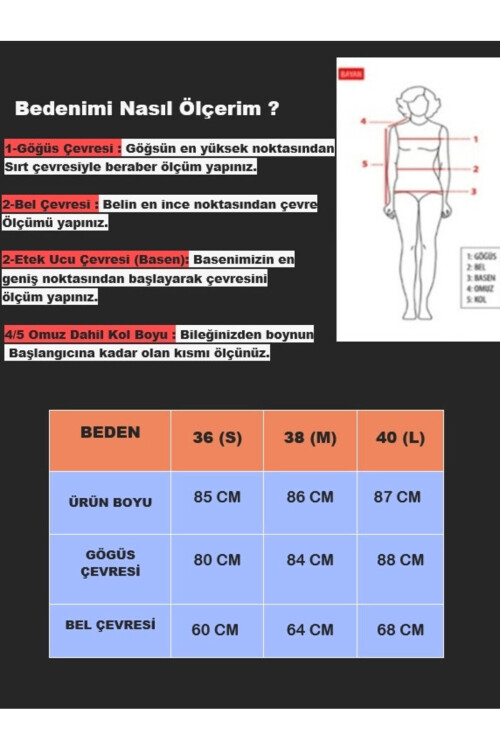 Kadın Beyaz Boğazlı Uzun Kollu Ottoman Kumaş Elbise PLD25S-3081