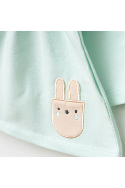 Kız Bebek Animal Desenli % 100 Pamuk Sweatshirt Pantolon 2  li Alt Üst Bebek Takımı 3 Ay-36 Ay