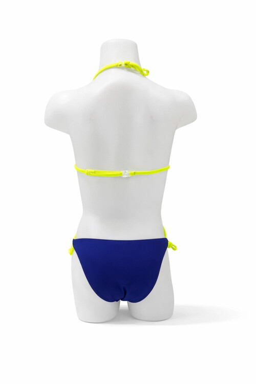 Kız Çocuk Pembe Lacivert Unicorn Temalı Bikini Takım PLD25S-3005