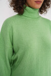 Kadın Fıstık Yeşili Kazak Etek Triko İkili Takım PLD25W-3000