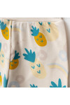 Kız Bebek Ananas Desenli Sweatshirt Pantolon 2  li Alt Üst Bebek Takımı 3 Ay-36 Ay