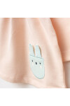 Kız Bebek Animal Desenli % 100 Pamuk Sweatshirt Pantolon 2  li Alt Üst Bebek Takımı 3 Ay-36 Ay