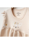 Kız Bebek Animal Desenli Sweatshirt Pantolon 2  li Alt Üst Bebek Takımı 3 Ay-36 Ay