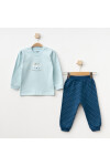 Kız Bebek Animal Desenli Sweatshirt Pantolon T-shirt 3 lü Alt Üst Bebek Takımı 3 Ay-36 Ay