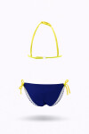 Kız Çocuk Lacivert Kelebek Desenli 2-8 Yaş Üçgen Bikini Takım PLD24S-3006