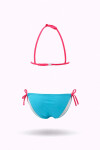 Kız Çocuk Mavi Kelebek Desenli 2-8 Yaş Üçgen Bikini Takım PLD24S-3006