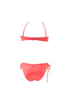 Kız Çocuk Neon Pembe Unicorn Desenli 2-8 Yaş Straplez Bikini Takım PLD24S-3011